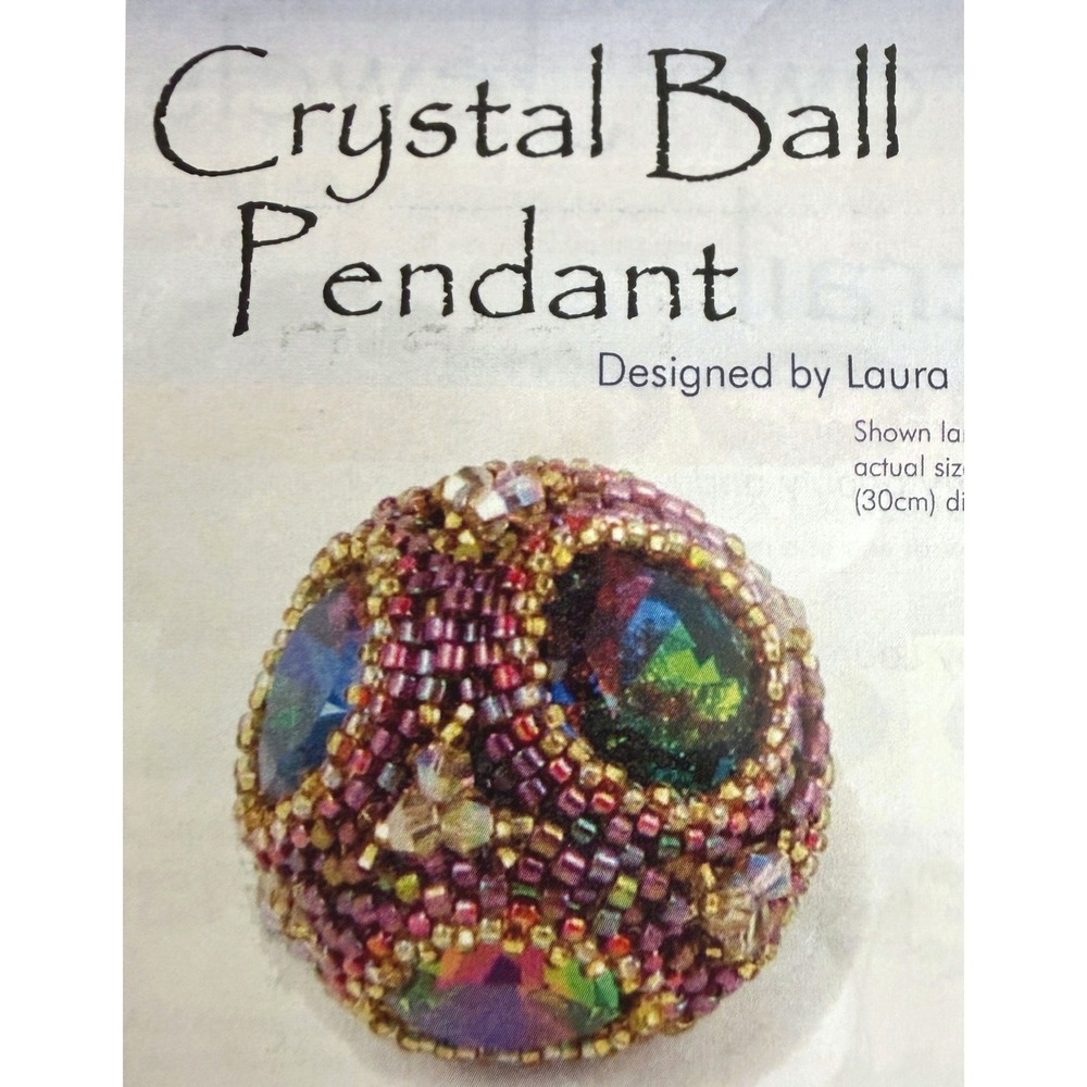 Jewelry Beading Kit Laura McCabe Crystal Ball Pendant 2 Sets DIY